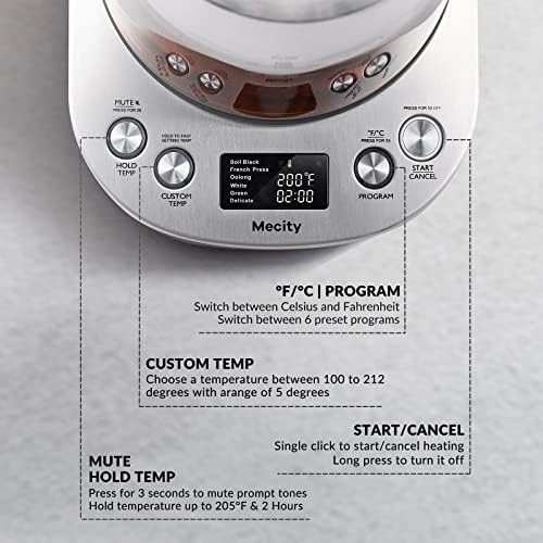 Glass electric tea maker with temperature control — photo 5