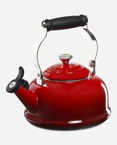 Cerise Enamel on Steel Whistling Kettle — photo 5