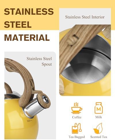 Induction ready stainless steel teapot kettle — photo 4
