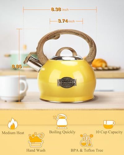 Induction ready stainless steel teapot kettle — photo 5