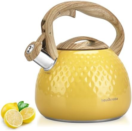 Hauce radio yellow wood pattern kettle