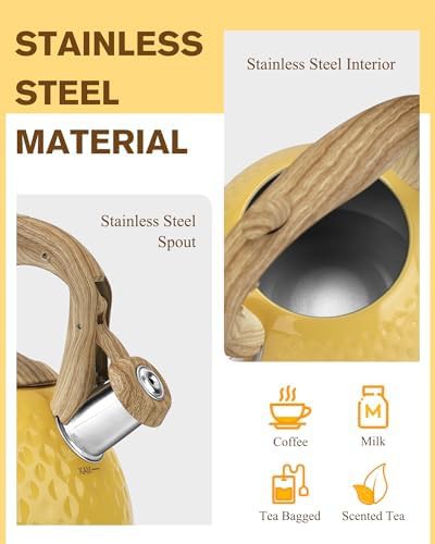 Hauce radio yellow wood pattern kettle — photo 4