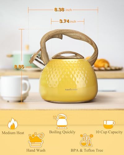 Hauce radio yellow wood pattern kettle — photo 5