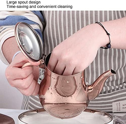 Rose gold gooseneck kettle with infuser — photo 4