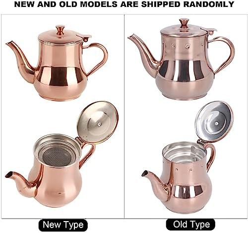 Rose gold gooseneck kettle with infuser — photo 5