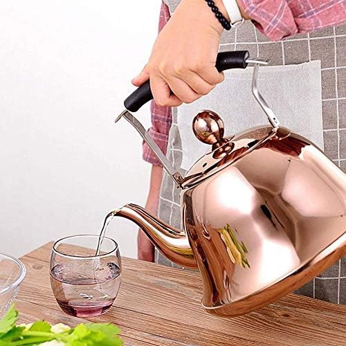 Copper finish induction whistling tea kettle — photo 3