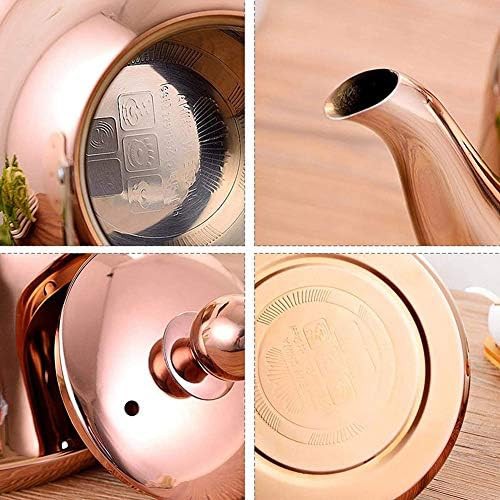 Copper finish induction whistling tea kettle — photo 4