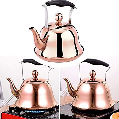 Copper finish induction whistling tea kettle — photo 5