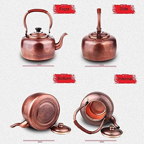Vintage copper stovetop whistling tea pot — photo 4