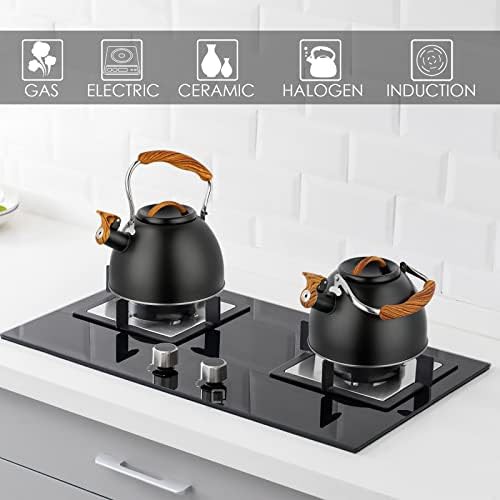Stainless steel whistling tea kettle 2.7 quart — photo 5