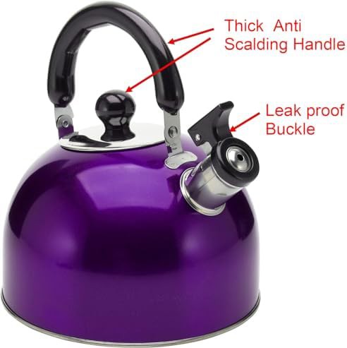 Yikangheng purple stainless steel tea kettle — photo 3