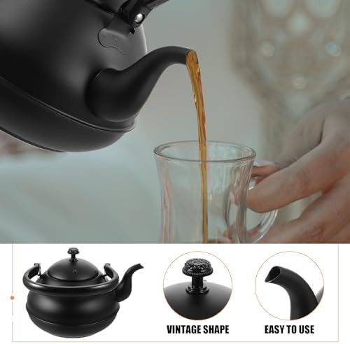 Ergonomic stainless steel whistling water kettle — photo 5
