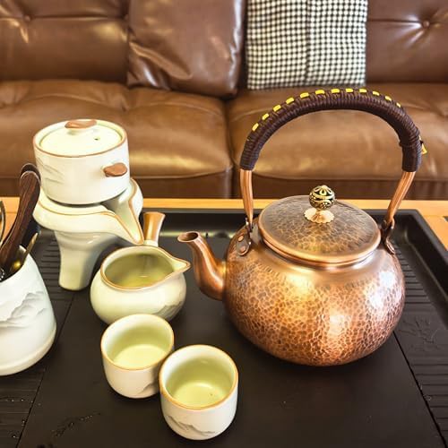Hammered copper handmade stovetop teapot — photo 5
