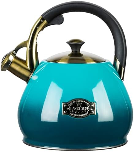 Steel whistling kettle 3 quart capacity