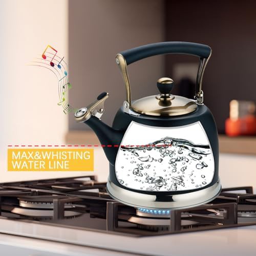 Stainless steel whistling tea kettle 3.0 quart — photo 3