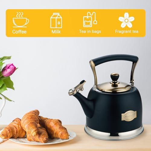 Stainless steel whistling tea kettle 3.0 quart — photo 5