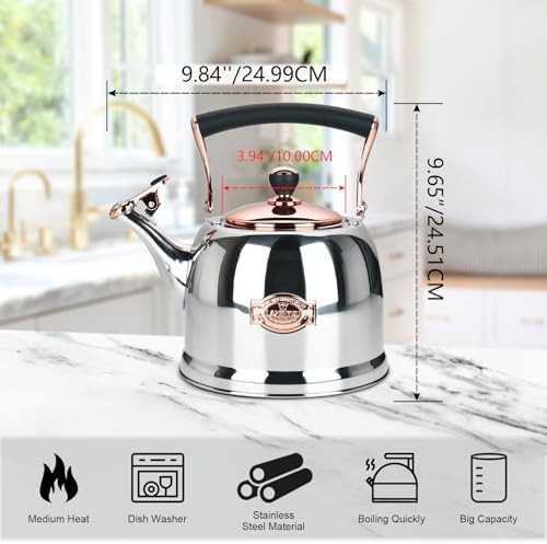 Stainless tea pot 3.0 quart capacity — photo 3
