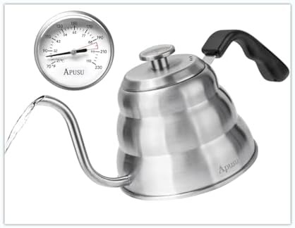 Apusu Small Stovetop Gooseneck Kettle Silver