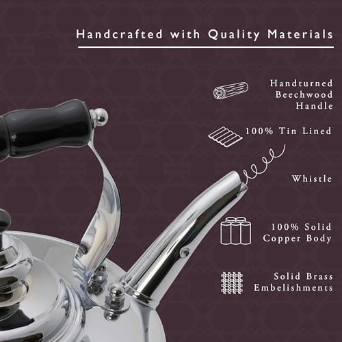 Silver Kensington Copper Tea Kettle 1.8L — photo 4