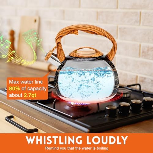 Black Art Line Kettle with Wood Handle — photo 4