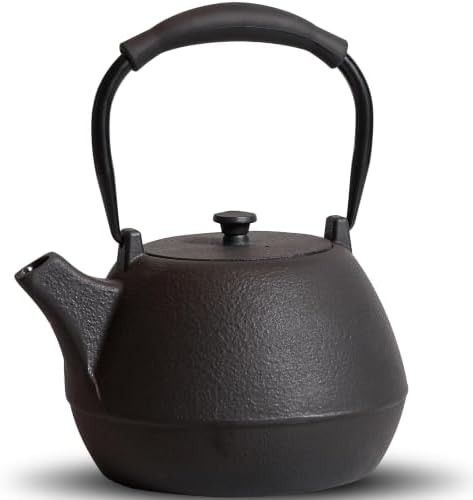 Black cast iron Japanese style teapot 1100ml