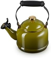 Olive Enamel on Steel Demi Tea Kettle