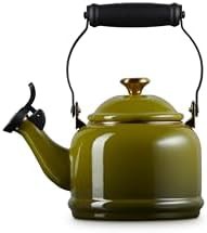 Olive Enamel on Steel Demi Tea Kettle — photo 3