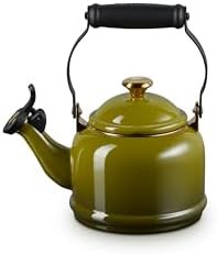 Olive Enamel on Steel Demi Tea Kettle — photo 4