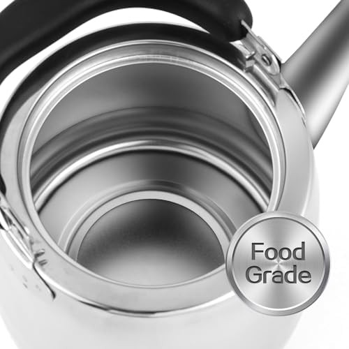 Silver 3 qt induction teapot kettle — photo 4
