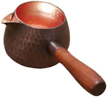 Vintage copper mini stovetop tea kettle