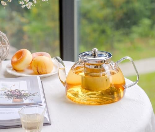 Glass teapot with infuser 40 oz — photo 5