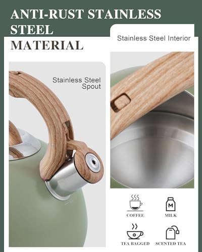 Hauce radio large green stovetop kettle — photo 4