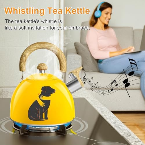 Yellow Whistling Kettle with Magic Color Change — photo 5