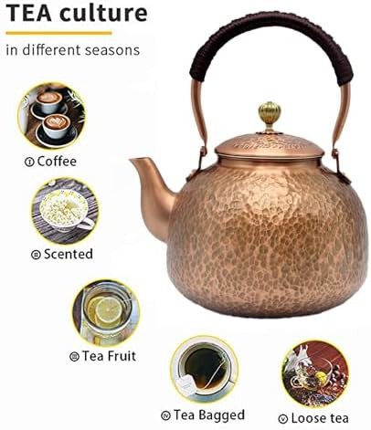Japanese style copper stovetop teapot — photo 3