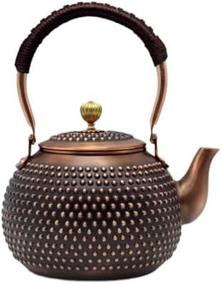 Compact Japanese style copper teapot