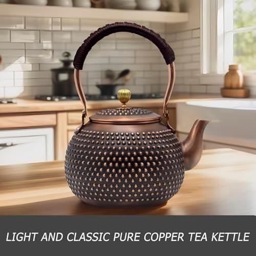 Compact Japanese style copper teapot — photo 3