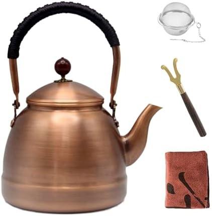 Handmade pure copper Chinese style tea kettle