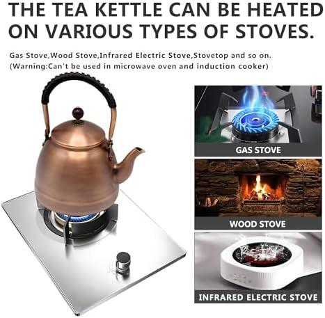 Handmade pure copper Chinese style tea kettle — photo 4