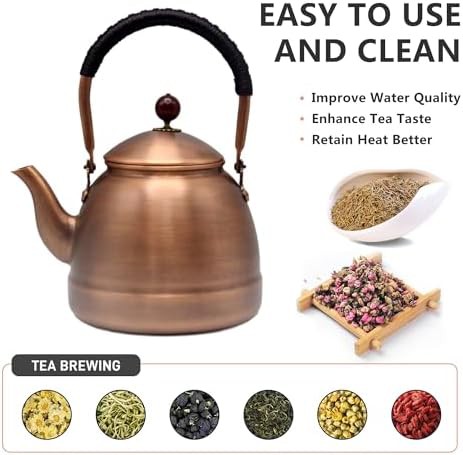 Handmade pure copper Chinese style tea kettle — photo 5