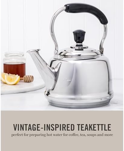 Martha Stewart Kingstree vintage steel tea kettle — photo 3