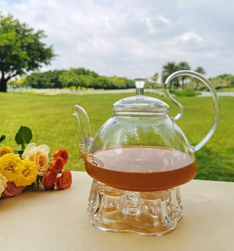 Transparent borosilicate glass teapot 34 oz — photo 3