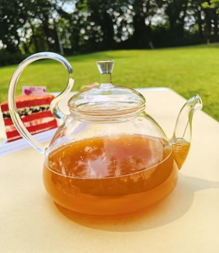 Transparent borosilicate glass teapot 34 oz — photo 4