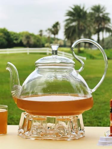 Transparent borosilicate glass teapot 34 oz — photo 5