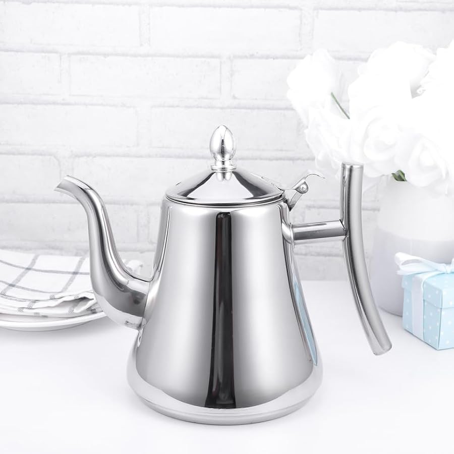 Stainless steel large teapot strainer for home — photo 5