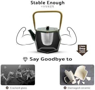 Mini Japanese Cast Iron Diamond Teapot — photo 4