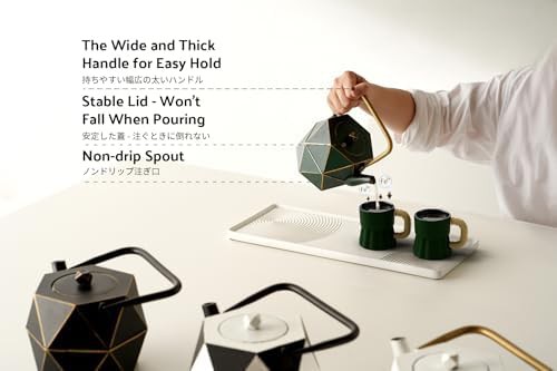 Mini Japanese Cast Iron Diamond Teapot — photo 5