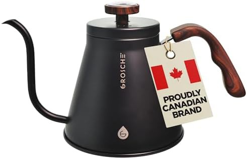 Marrakesh black gooseneck thermometer kettle