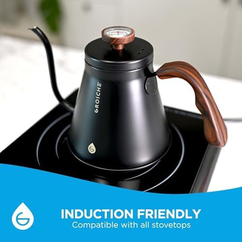 Marrakesh black gooseneck thermometer kettle — photo 3