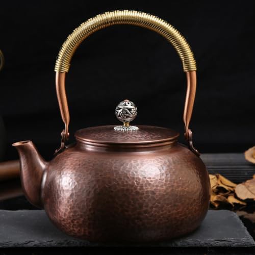 Handmade pure copper teapot for gas stoves — photo 3