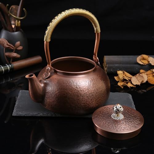 Handmade pure copper teapot for gas stoves — photo 4
